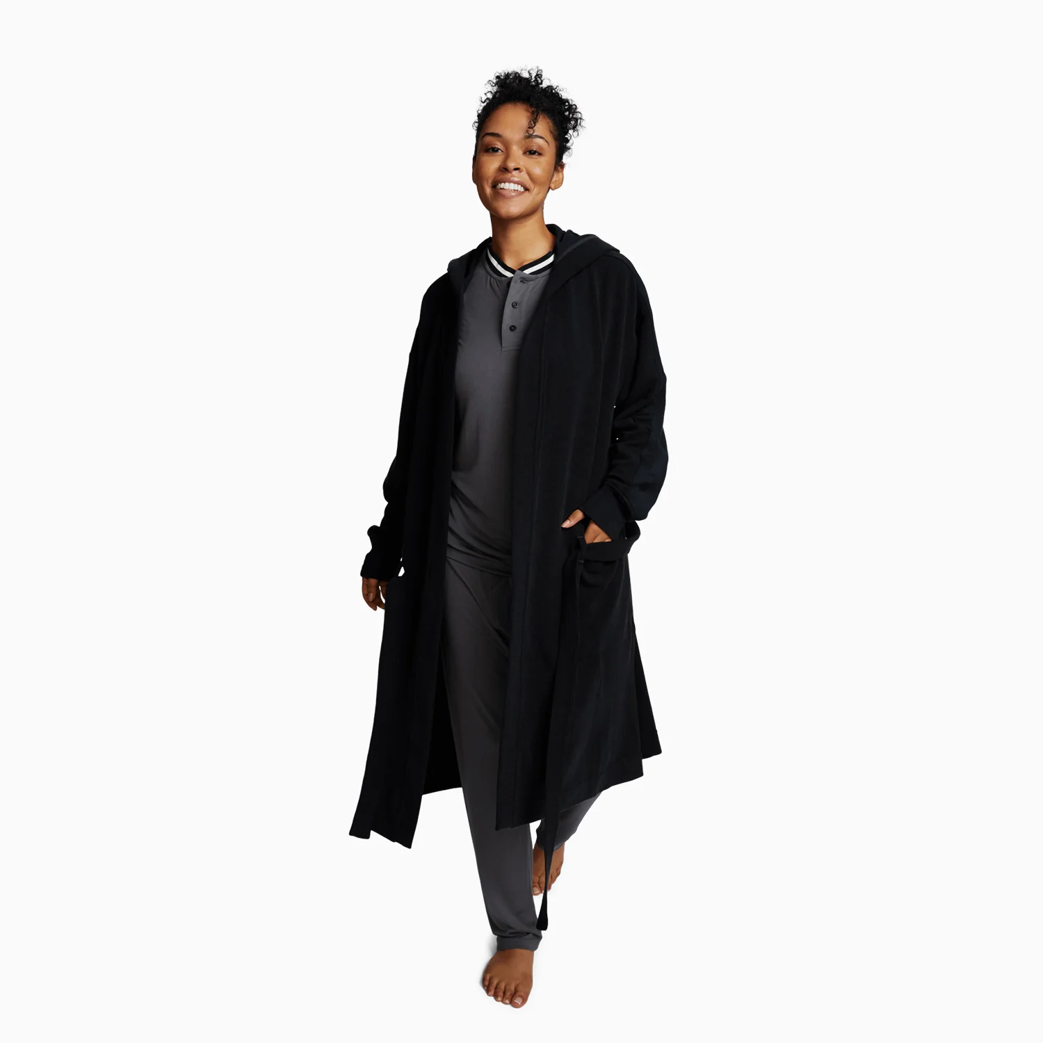 Black Soffle Robe - Image 3