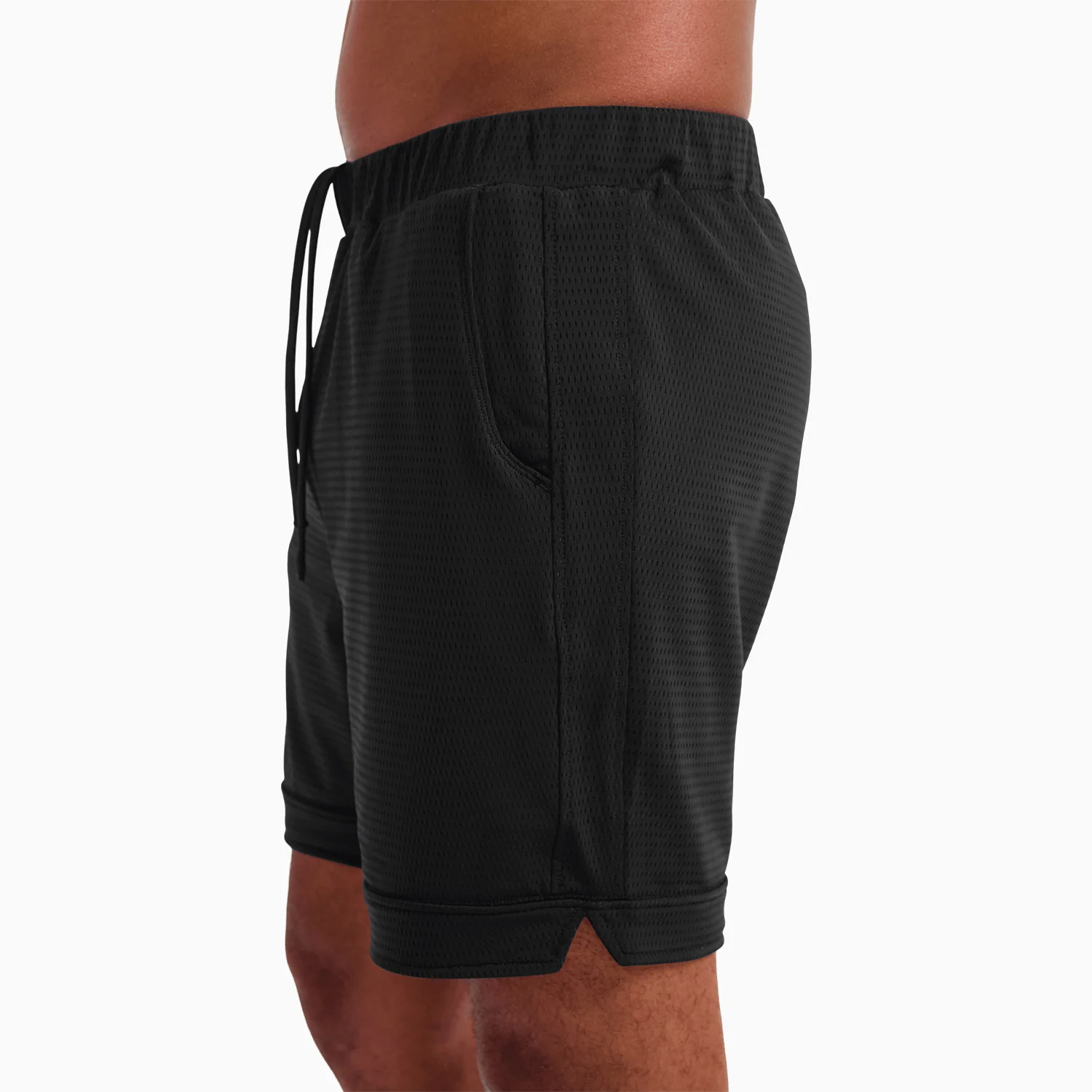 Black SoftStretch Basketball Shorts - Image 5