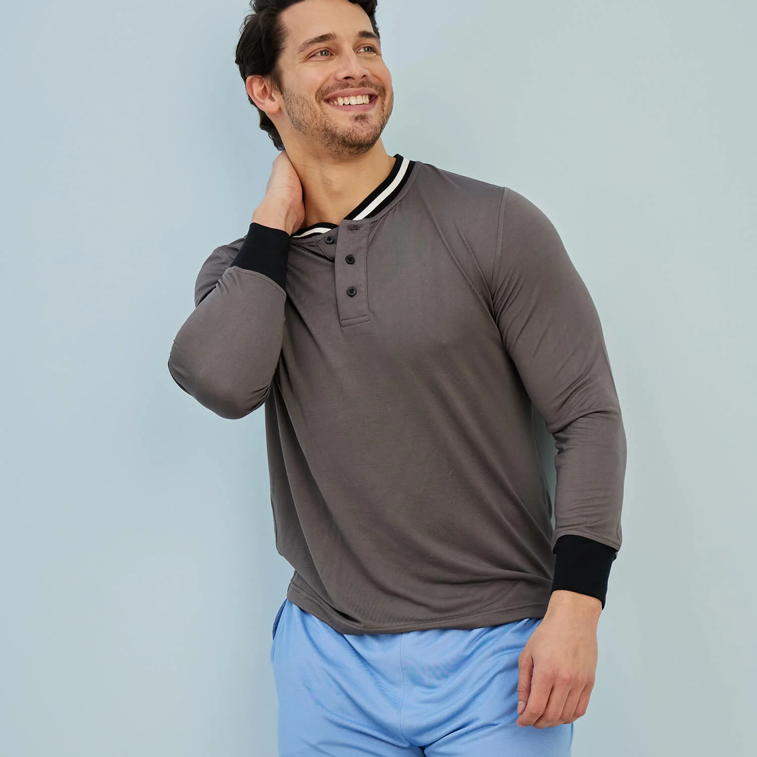 Gray/Black Pajambys Top - Image 6