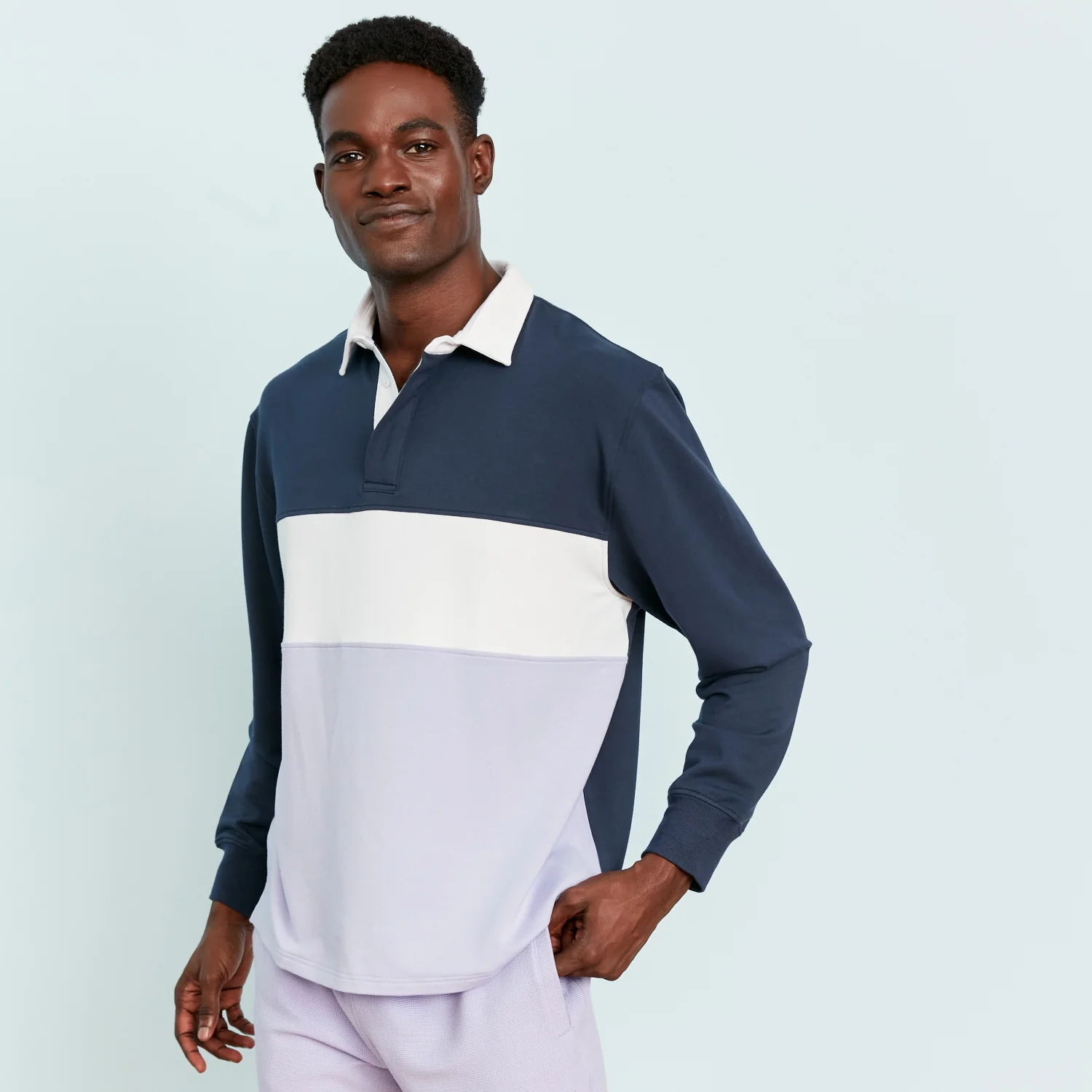 Navy/White/Lavender Hugby Rugby - Image 6